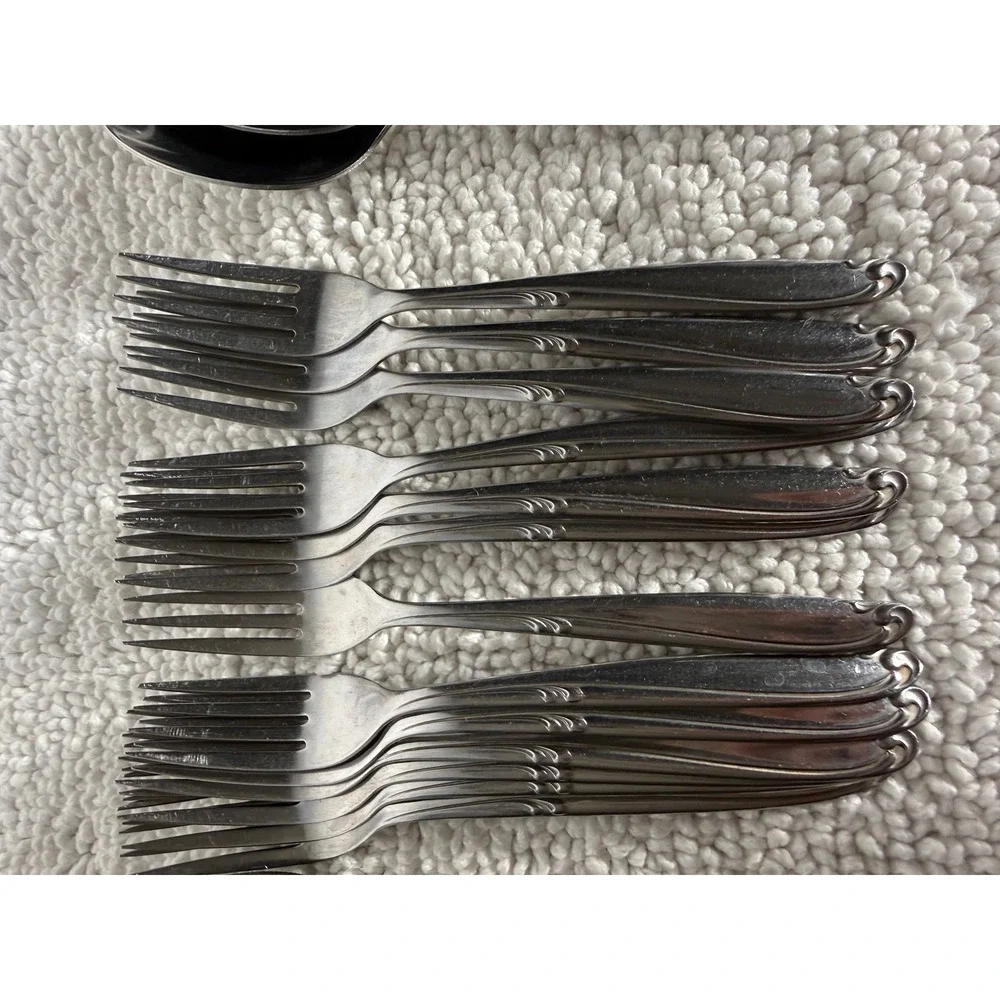 Simeon L. & George H. Rogers Co‎ Stainless Flatware Enchantment Set 77pc